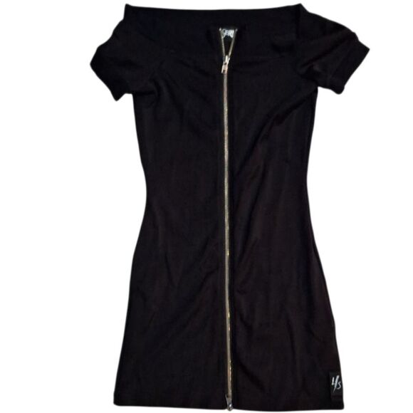 Lip Service Black Dress with Zipper Detail - Picture 1 of 8